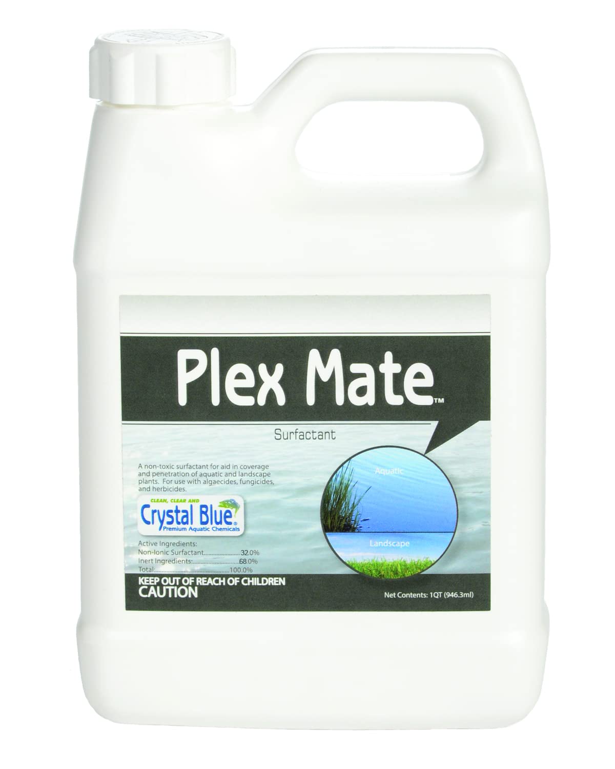 Plex Mate Aquatic Surfactant for Herbicides – Quart- Non-Ionic, Increase Product Coverage, Increase Product Penetration, Increase Product Effectiveness