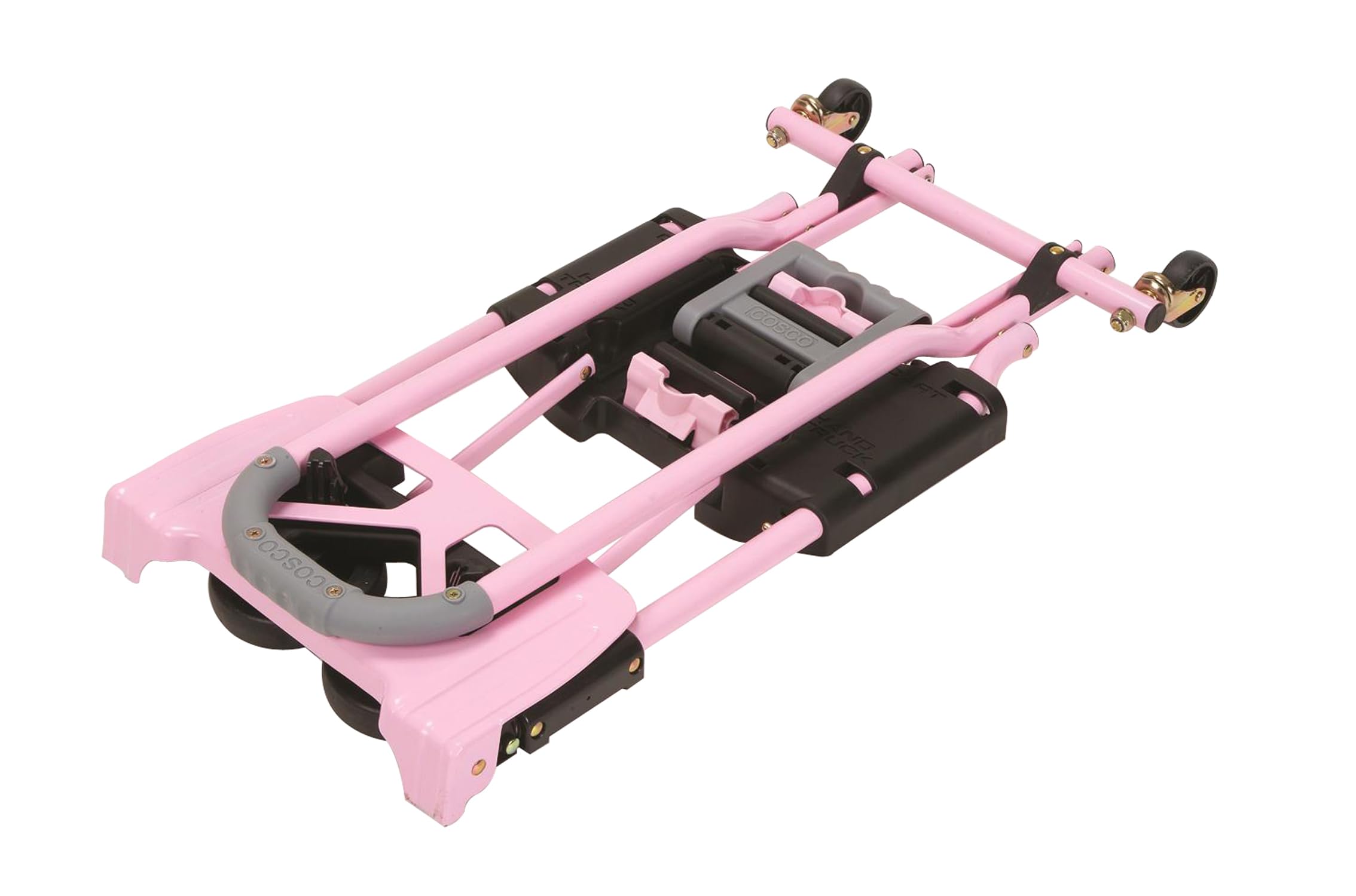 COSCO Shifter Multi-Position Folding Hand Truck and Cart, 300 lb. Weight Capacity, Pink