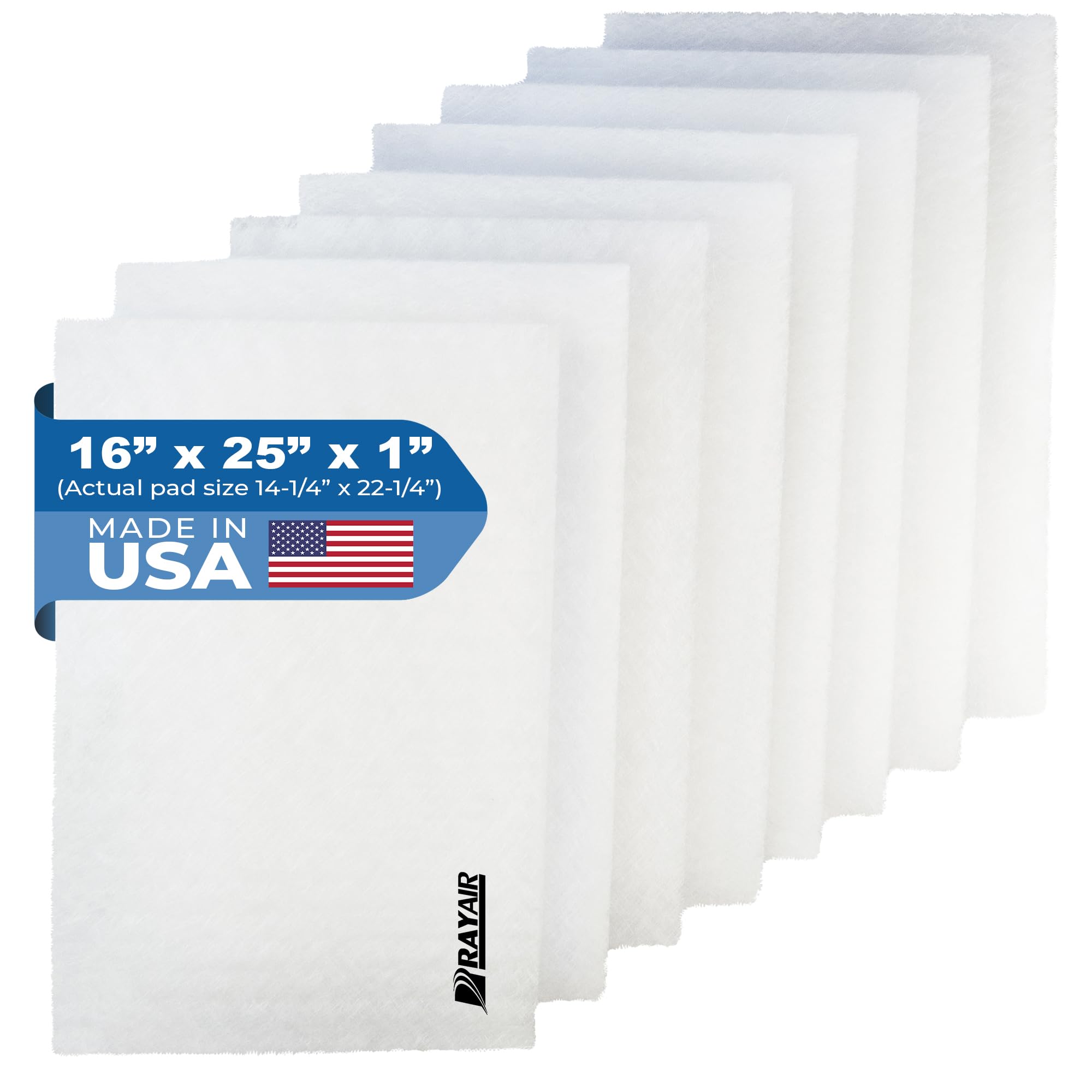 RAYAIR SUPPLY 16x25 Replacement Filter Pads Compatible with Respicaire CG MicroCLean 95 Air Cleaner 16x25 Refills (4 Pack)