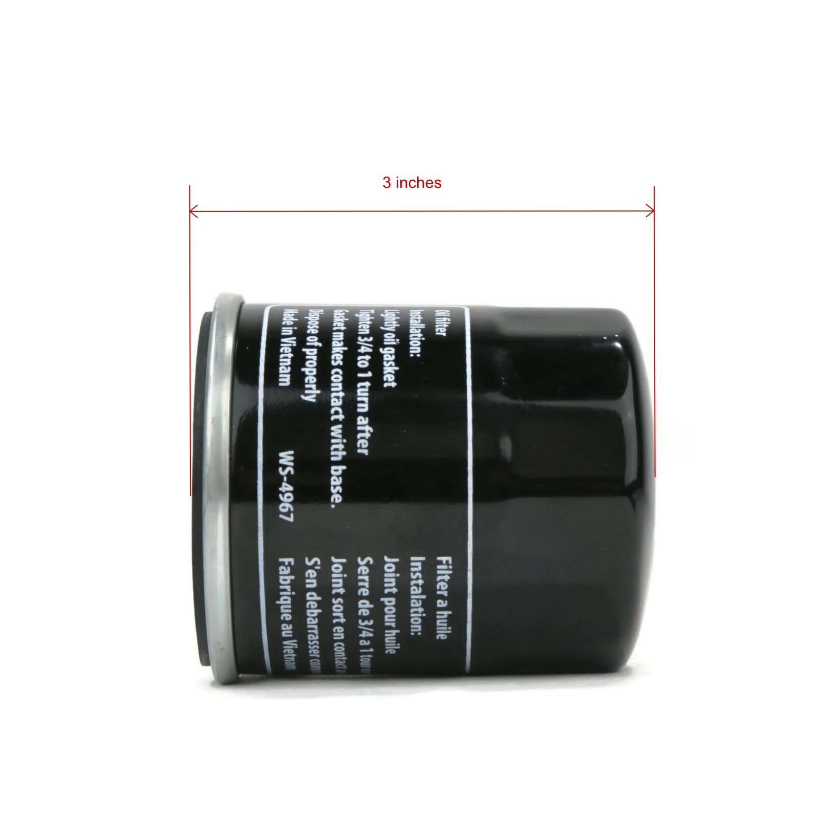 Nessagro Oil Filter for Toro 108-3842, KW10586, KW10761, and NN10684 .#GH45843 3468-T34562FD474840