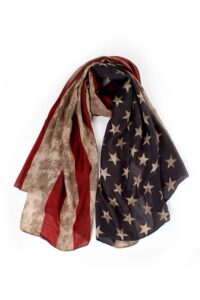 lrrh vintage american flag scarf,unisex fashion premium patriotic,red,khaki and blue american flag infinity shawl scarf (khaki)