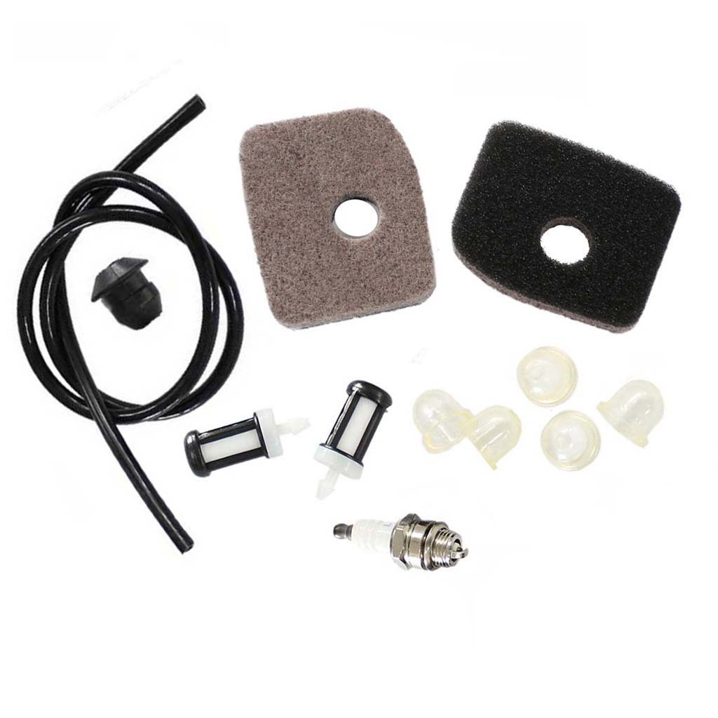 HURI Air Filter with Fuel Line for Stihl BG56 BG66 BG86 SH56 SH56C SH86 SH86C BR200 Blower Replace 42411201800