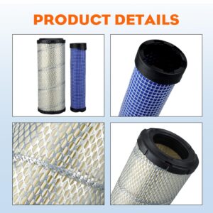 Hipa Inner & Outer Air Filter for Kawasaki 11013-7045 11013-7044 25 083 01-S 25 083 04-S 841497 821136 AF25552 AF25551 P821575 P822858 M131802