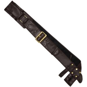 Party City Pirate Bandolier Belt Costume for Teens & Adults - Costume Includes One Adjustable Brown Faux Leather Belt - Costumes for Halloween, Birthday Parties & Themed Events