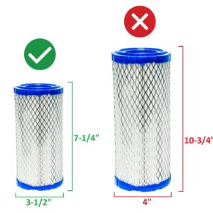 Air Filter + Pre Filter Combo Compatible with Kohler 2508302S Kawasaki 11013-7029 11013-7048 Toro 108-3811 932195 Deere M113621 Kubota K258182311 K121182320 Briggs 820263