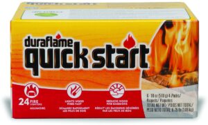 duraflame 02453 quickstart firelighter, 18 oz (pack of 6)