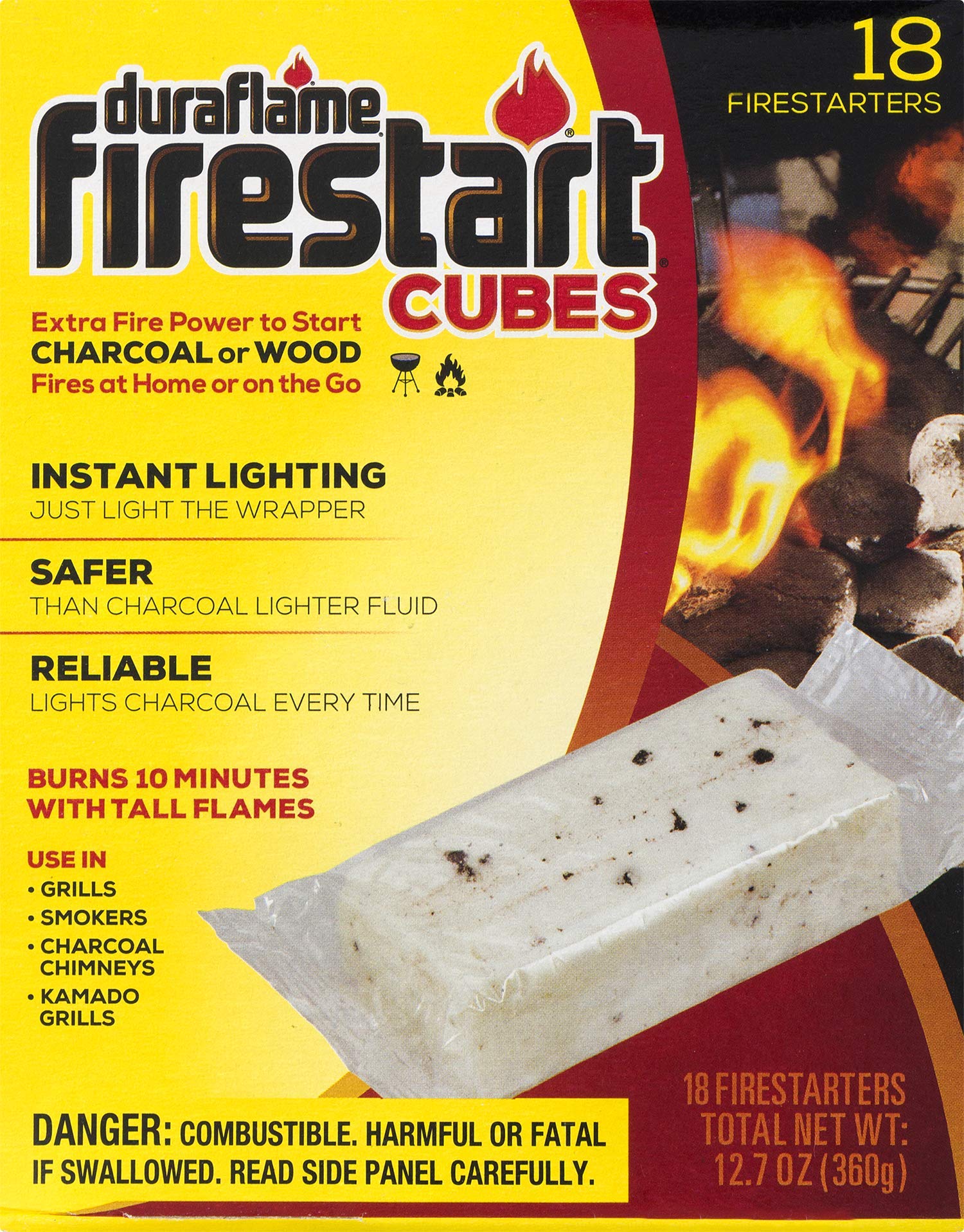 duraflame Firestart CUBES Firelighters, 18 pack