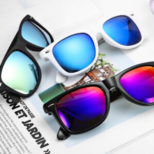 FEISEDY Women Retro Polarized Sunglasses Classic 80s Men Sunglasses Trendy UV400 B1858