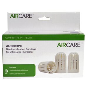 AIRCARE AU5003PK Demineralization Cartridge Replacement for use in Model AUV20AWHT Aurora Ultrasonic Table Top Humidifier-3 Pack