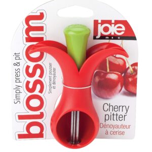 Joie Blossom Cherry Pitter, Red and Green, 1 Count