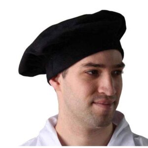 Making Believe Renaissance Black Beret for Men - Costume Accessory - Peasant Style - Military Costume Hats for Men - Adult 23-24" Circumference