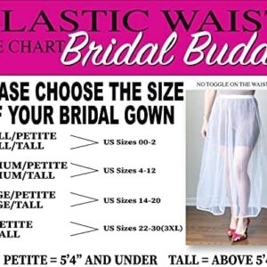 Bridal Buddy Wedding Dress Slip Drawstring Underskirt Accessory – As Seen on Shark Tank