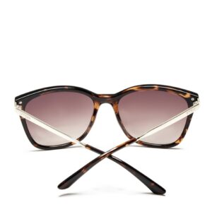 GUESS Women's Gu7483 Cat Eye Sunglasses, Dark Havana & Brown Mirror, 56 mm + 0