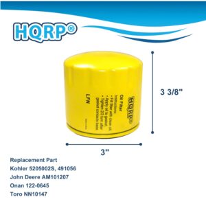 HQRP Oil Filter compatible with KOHLER Command Pro CH18-25, CV11-16, CV18-25, CV460-493, CV675-742, CV750-752, CH680-752, ECV650-749, ECH650-749, ECV850-880 Series Lawnmower Engines