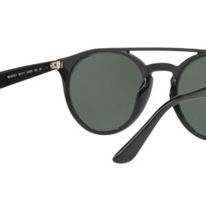 Ray-Ban Rb4279f Asian Fit Round Sunglasses, Black/Green, 51 mm