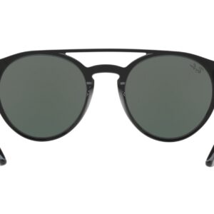 Ray-Ban Rb4279f Asian Fit Round Sunglasses, Black/Green, 51 mm