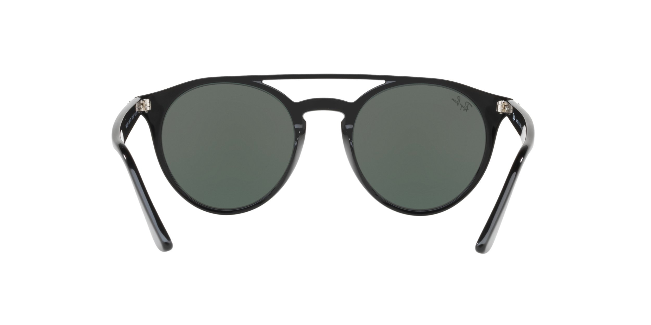 Ray-Ban Rb4279f Asian Fit Round Sunglasses, Black/Green, 51 mm