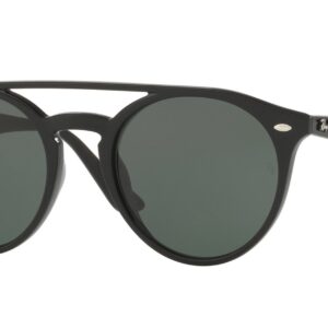 Ray-Ban Rb4279f Asian Fit Round Sunglasses, Black/Green, 51 mm