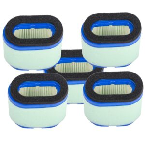 hifrom pack of 5 replace air filter & pre filter cleaner replacement for 498596 690610 697029 5059h 4207 30-033 john deere m147431 + 273356s filter pre-cleaner