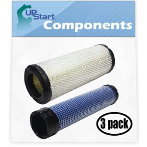 3-pack replacement for toro 5400d air filter & inner air filter - compatible with toro 2508304-s inner air filter & 2508301-s filter