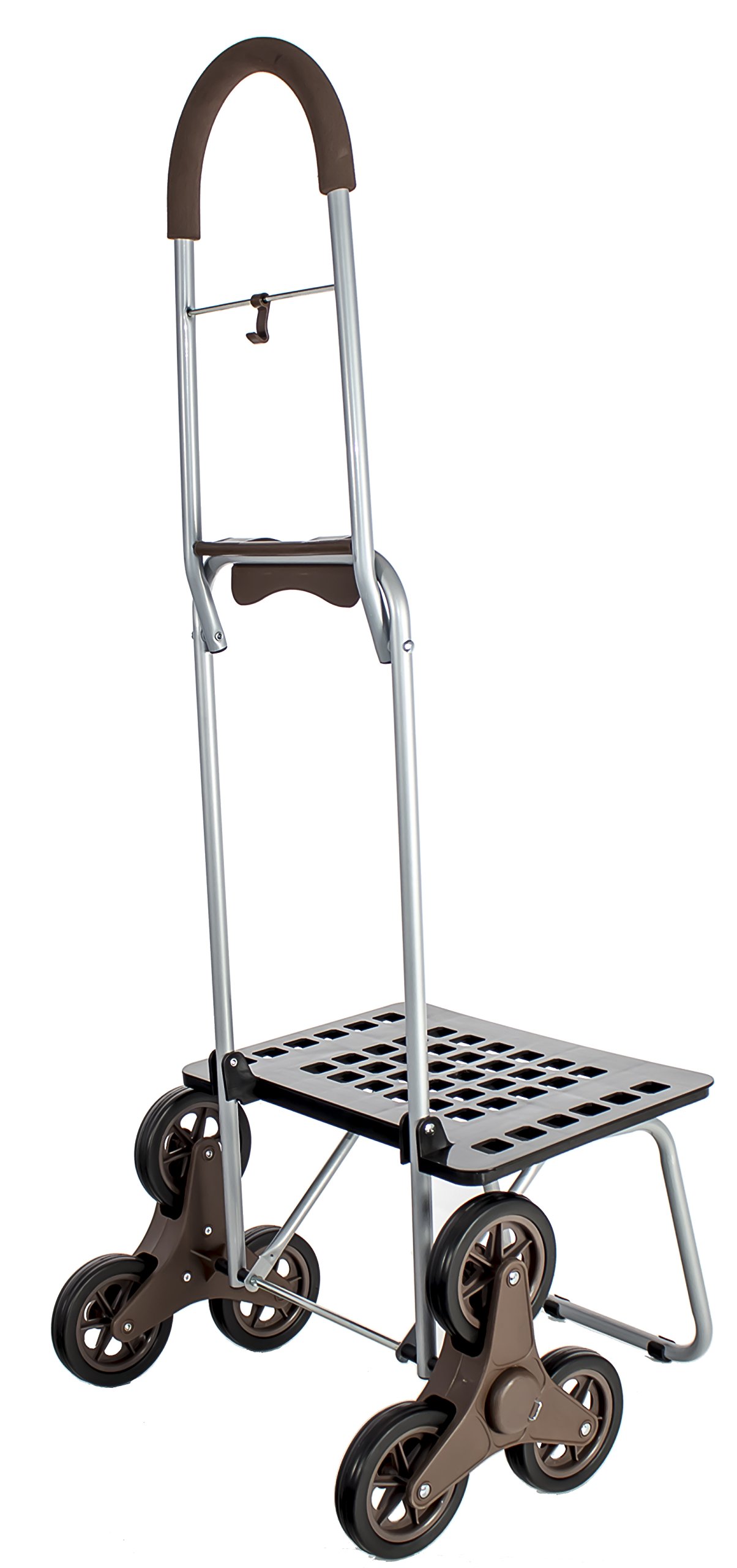 dbest products Stair Climber Bigger Trolley Dolly MM , Handtruck Hardware Garden Utility Cart, Brown