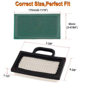 HIFROM Air Filters & Pre-Filters replacement for 499486 499486S 698754 14-20HP Lawn Mower,Pre-Filter Part Number 273638S.