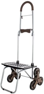 dbest products stair climber bigger trolley dolly mm , handtruck hardware garden utility cart, brown