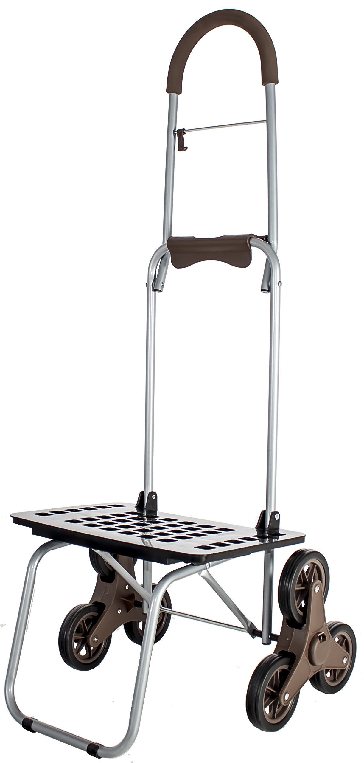 dbest products Stair Climber Bigger Trolley Dolly MM , Handtruck Hardware Garden Utility Cart, Brown