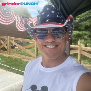 grinderPUNCH 2 Pair Combo Patriotic American US Flag Sunglasses Bulk USA