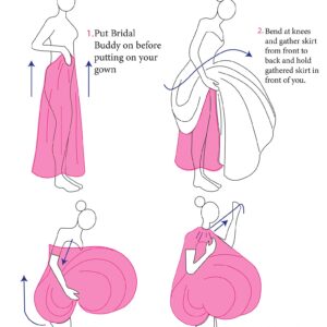 Bridal Buddy Wedding Dress Slip Drawstring Underskirt Accessory – As Seen on Shark Tank