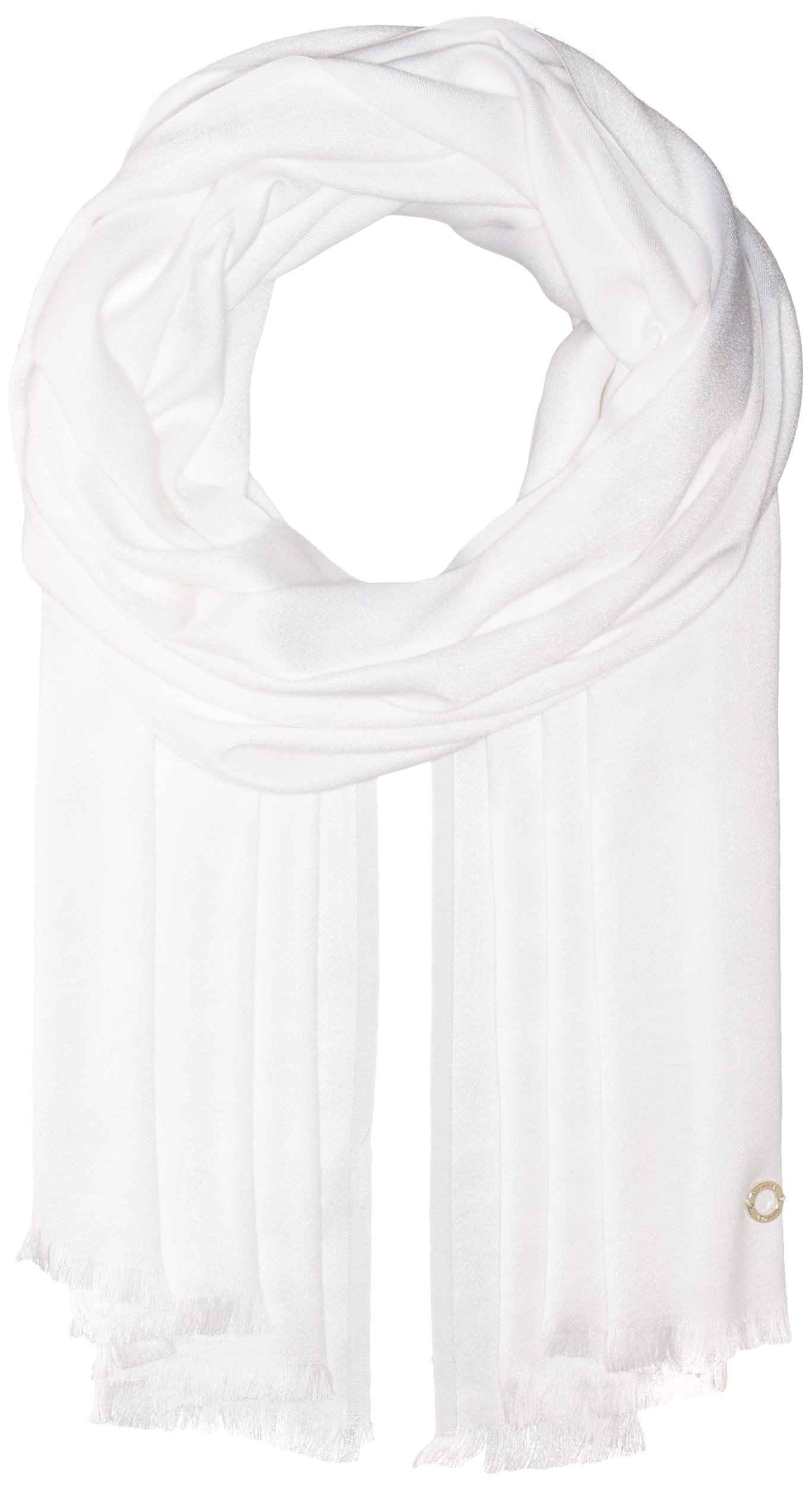 Calvin Klein Women's Pashmina Scarf, eggshell solid, One Size