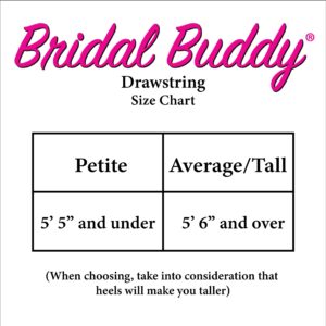 Bridal Buddy Wedding Dress Slip Drawstring Underskirt Accessory – As Seen on Shark Tank