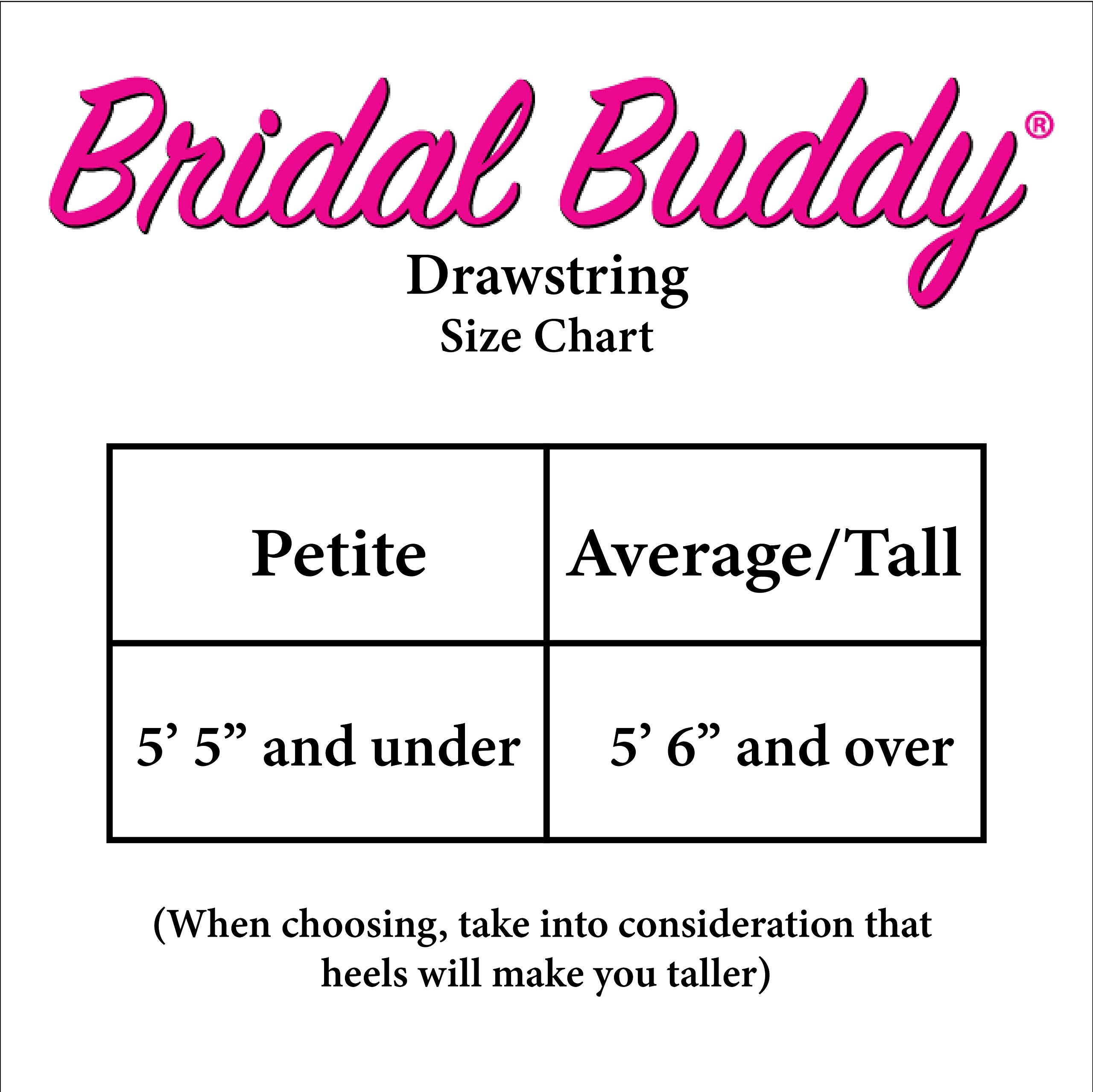 Bridal Buddy Wedding Dress Slip Drawstring Underskirt Accessory – As Seen on Shark Tank