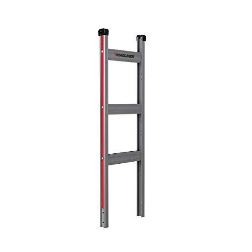 Magliner NPKC16G2C5H-V Aluminum Brake Hand Truck, Frame Extension, Double Grip Handle, 18" x 9" Nose, 10" Wheels, Stair Climbers, 500 lb. Capacity, 60" Height, 21.5" Width, 20.5" Length