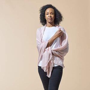 Hadley Wren Women's Lightweight Summer Insect Shield Scarf, Classic Light Pink, One Size