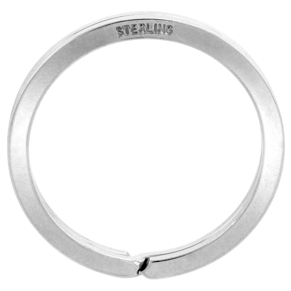 Sterling Silver Split Ring Key Ring 33mm (1 1/4 inch)