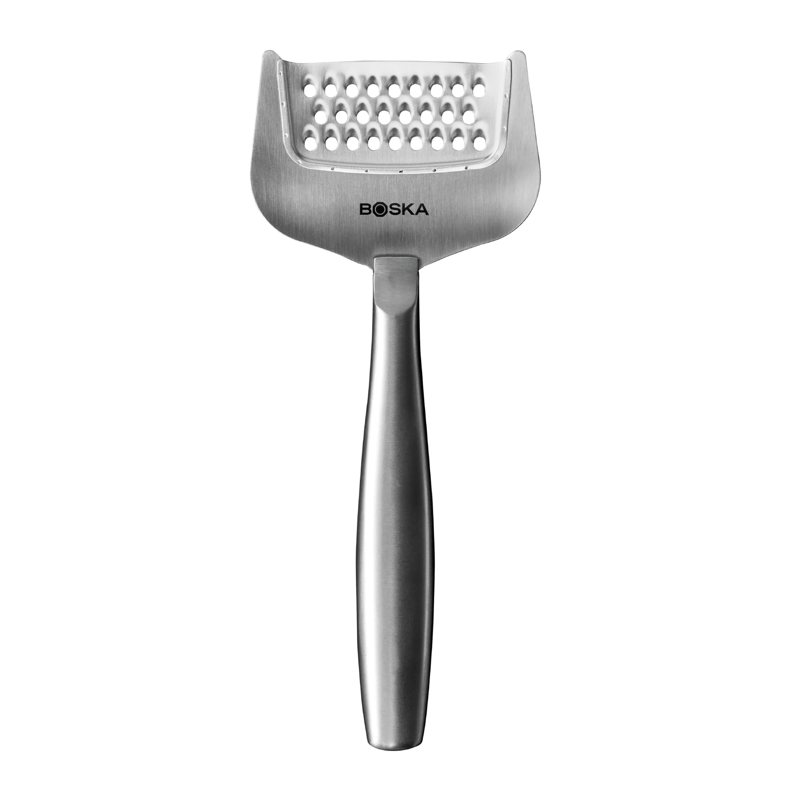 Boska Stainless Steel Grater - Cheese Grater Copenhagen Best for Hard Cheese, Citrus, and Vegetables - Multifunctional Rust-Proof Shredder - Manual Handheld - 10 Year Warranty