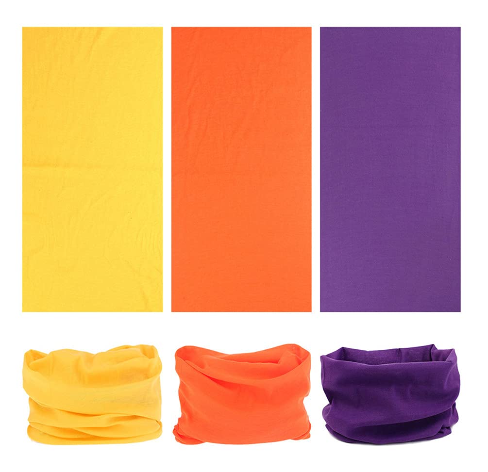 VANCROWN Headwear Head Wrap Sport Headband Sweatband 220 Patterns Magic Scarf 12PCS & 6PCS 12 in 1 (12PCS.Solid Color)