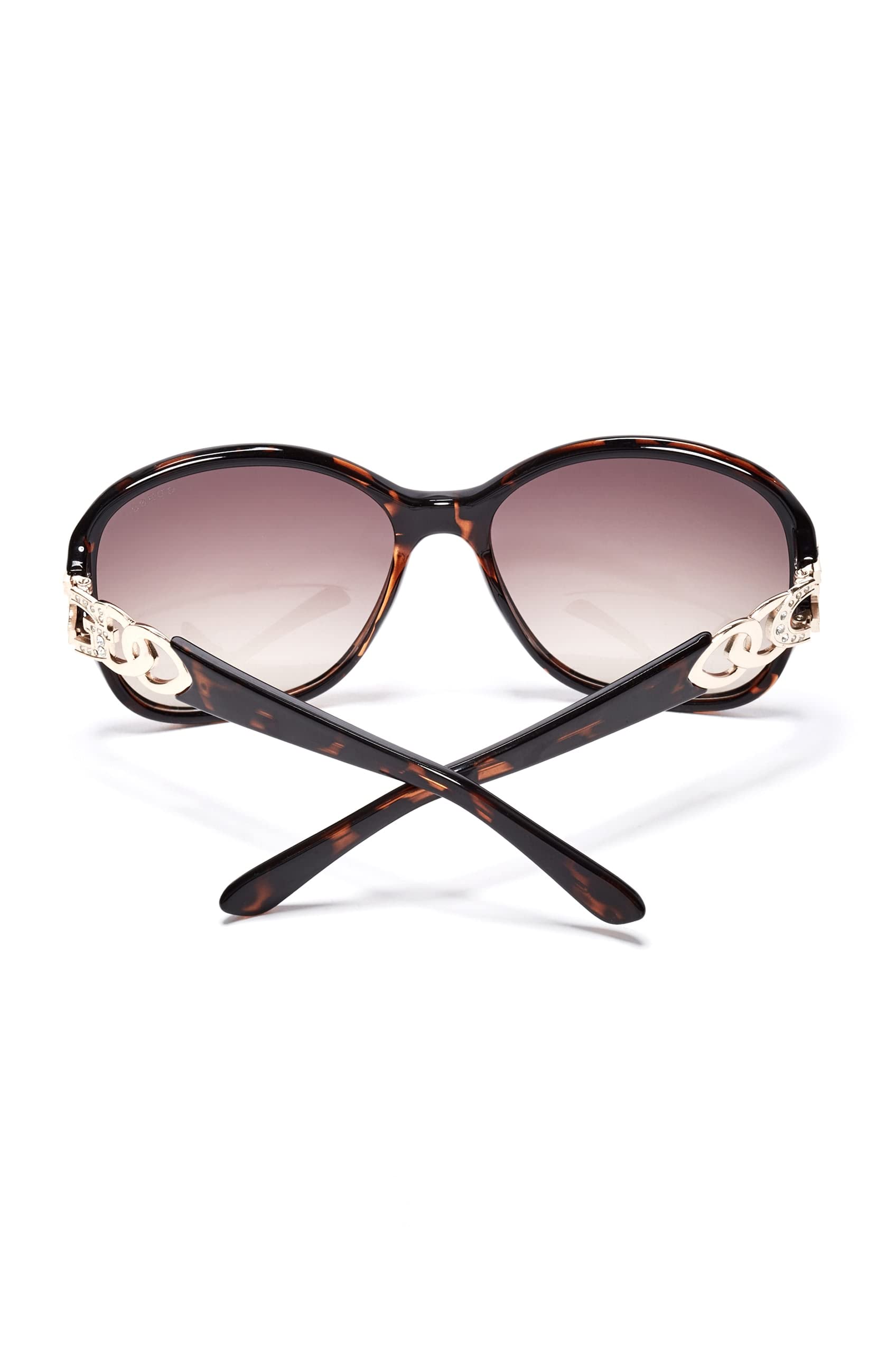 GUESS Factory Oversized Chain-Trim Sunglasses