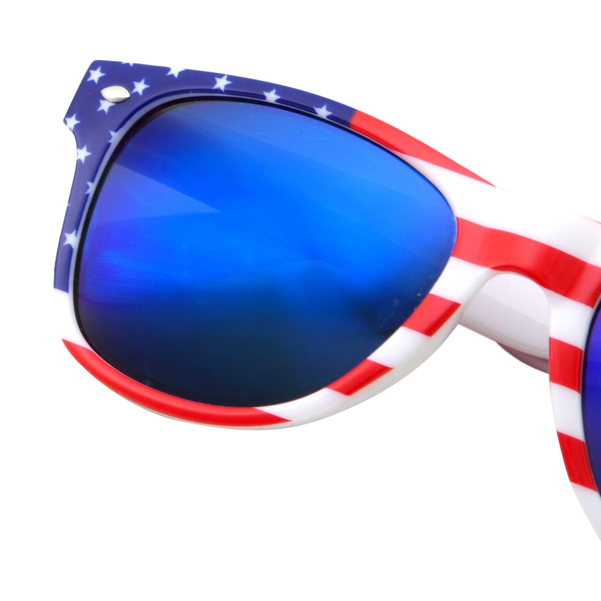 grinderPUNCH 3 Pairs Team USA Bulk American Sunglasses Flag Classic Patriot