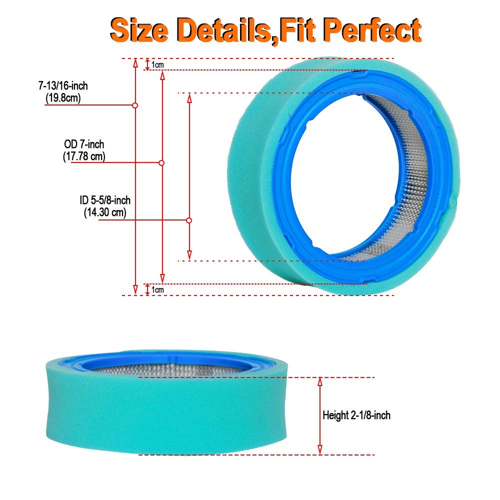 HIFROM Air Filter Cartridge Pre-Cleaner/Pre Filter Compatible with 394018 392642 394018S 5050H 5050B 4135 421400 402400 Vanguard V-Twin 12.5-20hp