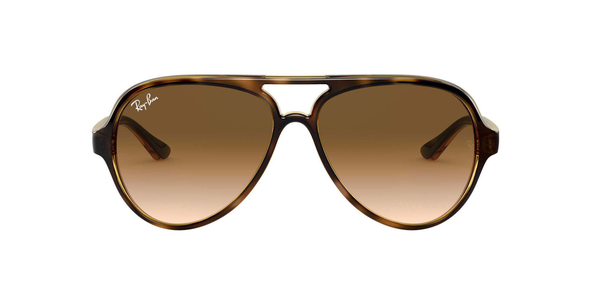 Ray-Ban Women's Pilot Aviator Sunglasses, Matte Havana/Light Brown, One Size