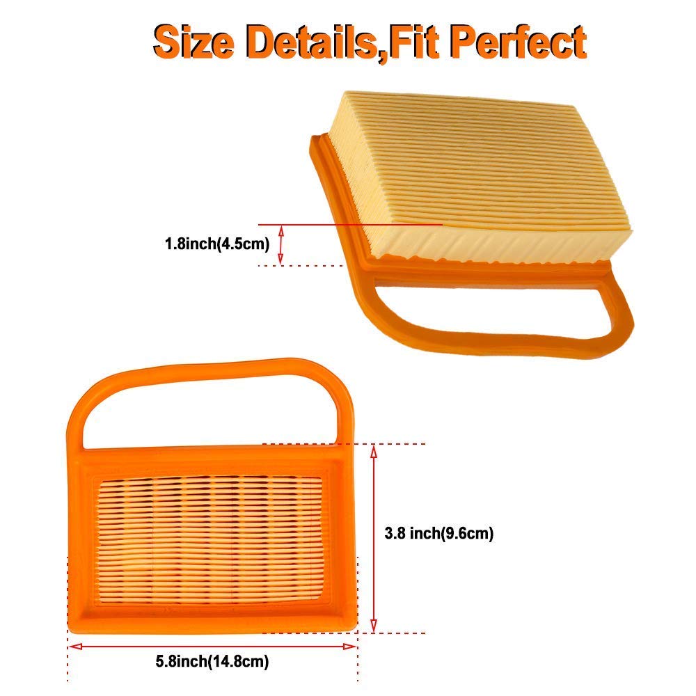 HIFROM Replace Air Filter + Pre Filter Compatible with BR320 STIHL TS410 TS420 Lawn Mower Replace 4238-140-1800 4238 140 4401 42381410300B