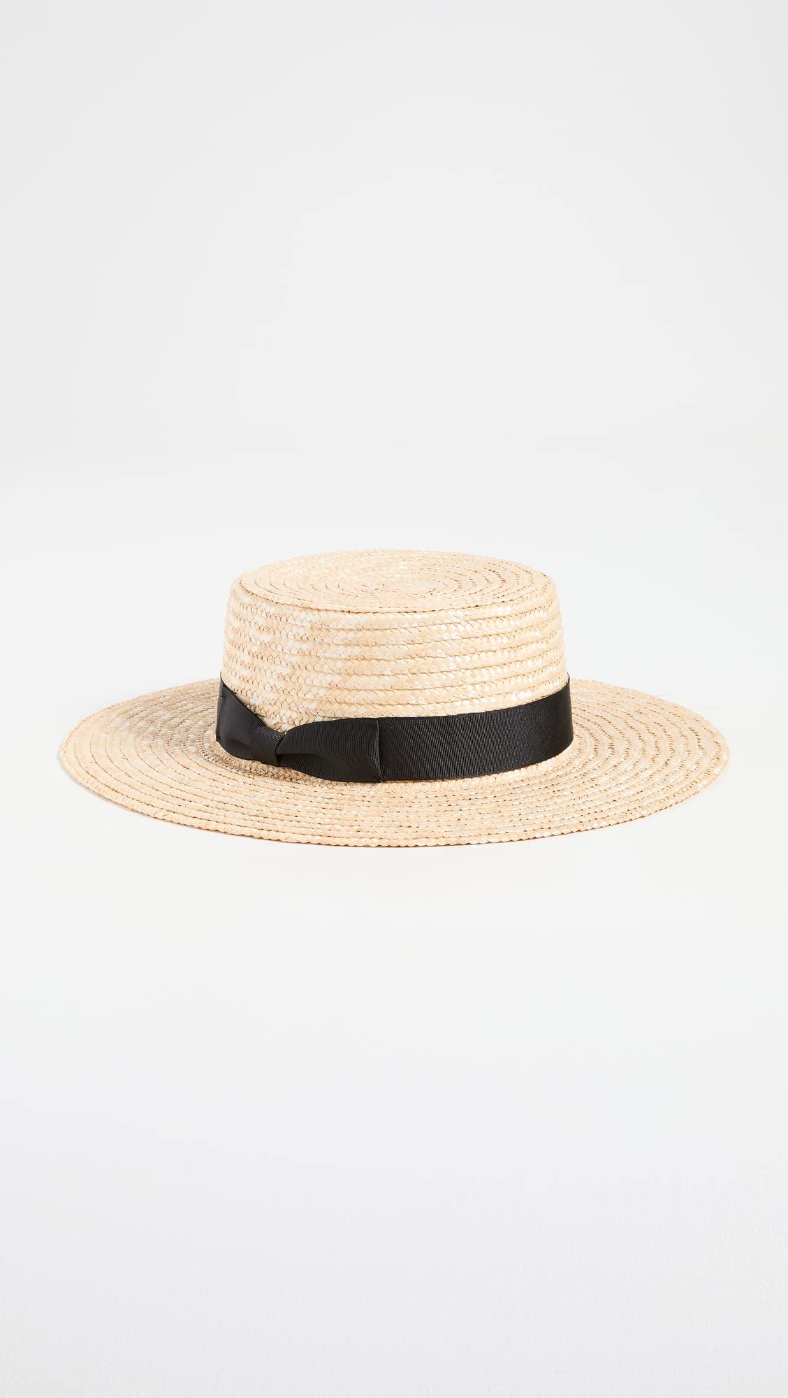 Lack of Color Women's Spencer Boater Hat, Natural/Black, M