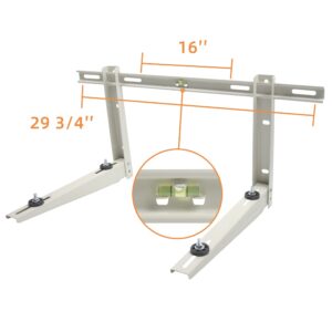 JEACENT Outdoor Wall Mounting Bracket for Ductless Mini Split Air Conditioner Heat Pump Systems, Universal, 9000-36000 Btu Condenser