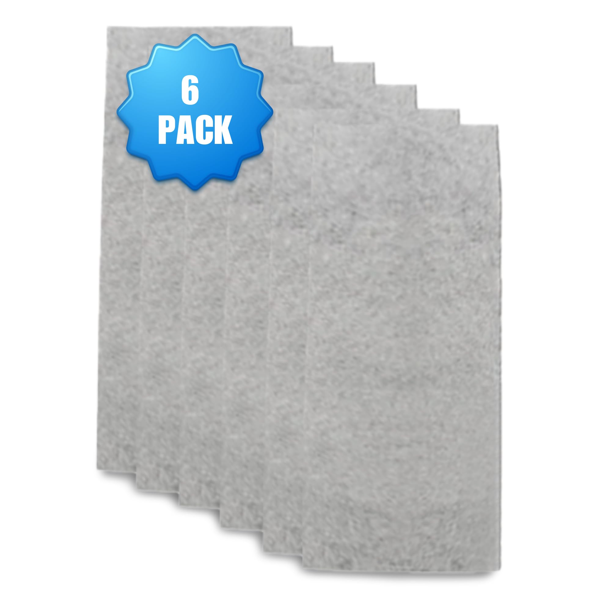 SMELLRID Carbon Medical Odor Absorbent Pads: 6 (4"x16") Gray