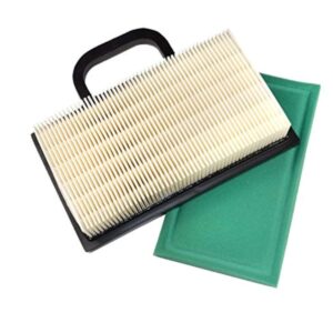 hqrp filter kit (cartridge w/pre-cleaner) compatible with john deere l120, l118, l111, 125, 135, 145, 155c, 190c lawn tractor, gy20575 replacement