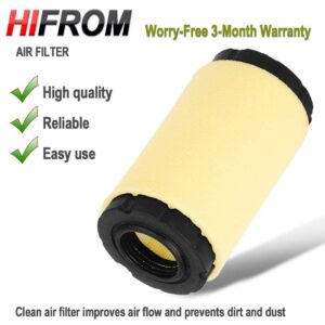 HIFROM Air Filter + Pre Filter Replacement for 793569 John Deere GY21055 MIU11511 Rotary 12673 Stens 100-929,Lawn Mower Air Filter