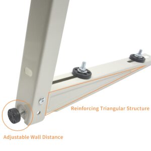 JEACENT Outdoor Wall Mounting Bracket for Ductless Mini Split Air Conditioner Heat Pump Systems, Universal, 9000-36000 Btu Condenser