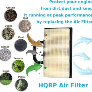 HQRP Filter Cartridge with Pre-Cleaner Compatible with Poulan Pro DPR22H48ST, PBGT22H48, PB20H42YT, PB22H42YT, PB22H48YT Lawn Tractors, 499486S 273638S Replacement